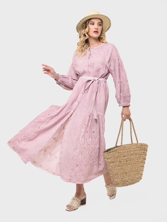 Платье АНДЖЕЛИНА 03653W розовый